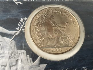 2007 UK Britannia 1ounce silver £2 bullion coin