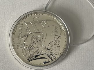 2003 Britannia UK Royal mint £2 bullion 958 silver 1 ounce coin